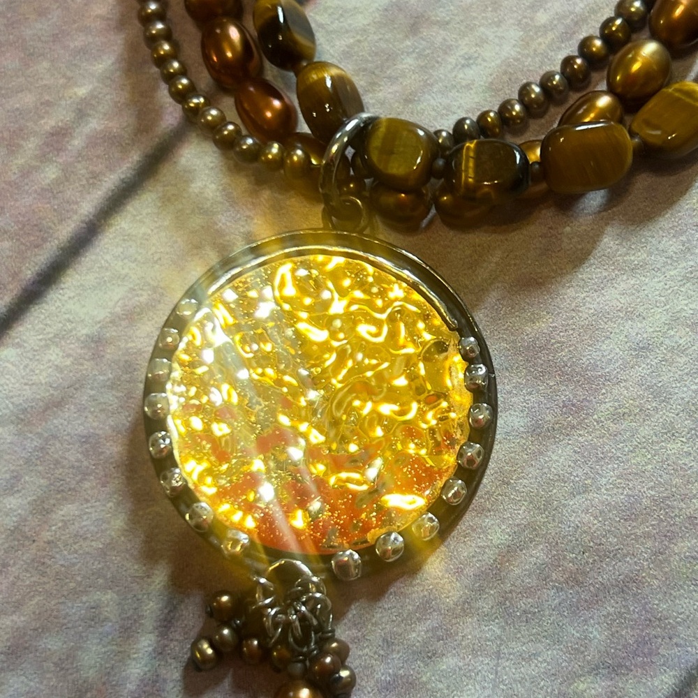 Silpada Designs Bronze Pearl & Beaded Necklace - Picture 2 of 6